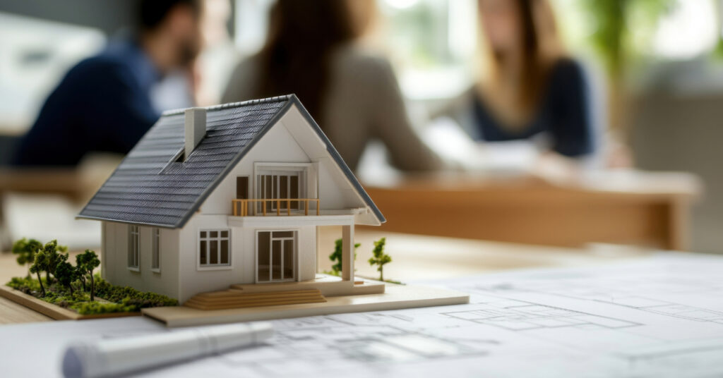 ヘーベルハウスと住友林業を比較して違いどっちが良いか考えている景色